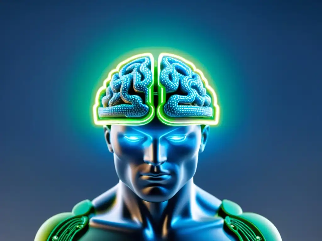 Brain futurista con nootrópicos innovadores Un cerebro futurista brillante rodeado de píldoras, evocando innovación científica: Guía completa de nootrópicos seguros